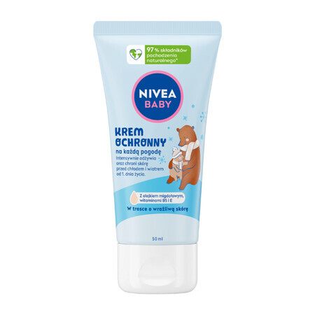 Nivea Baby, cremă de protecție pentru toate anotimpurile, din prima zi, 50 ml