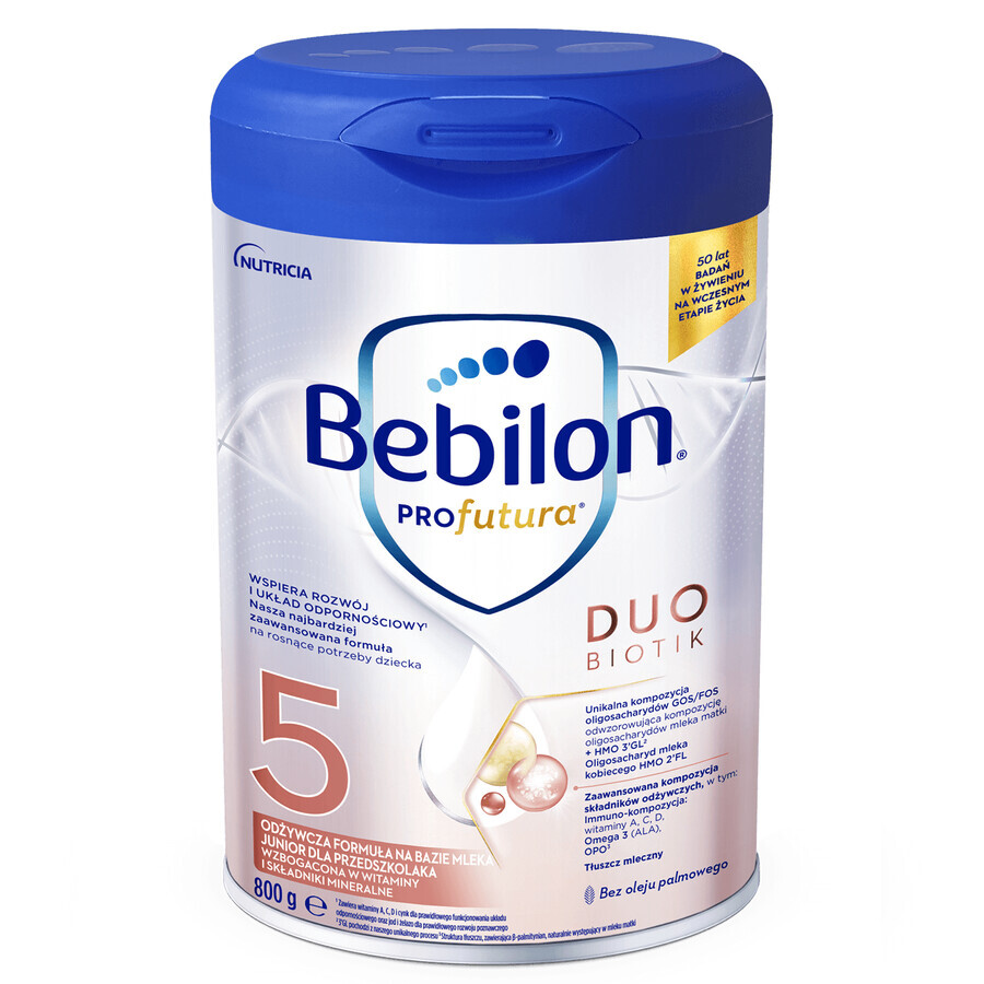 Bebilon Profutura DuoBiotik 5, formulă nutritivă pe bază de lapte, pentru preșcolar, 800 g