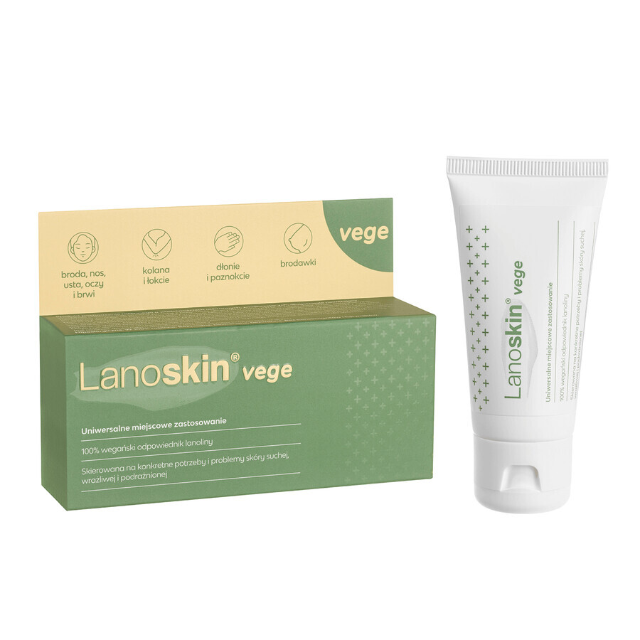 Lanoskin Vege, cremă, echivalent vegan de lanolină, 30 g