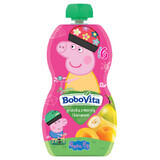 BoboVita Peppa Pig Mousse în tub, pere cu caise și banane, după 6 luni, 100 g