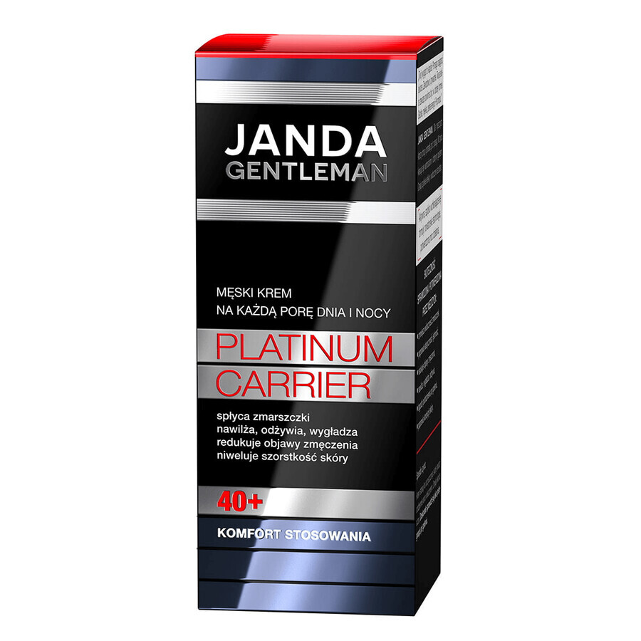 Janda Gentleman Platinum Carrier 40+, cremă de față pentru bărbați, 50 ml