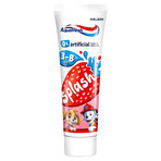 Aquafresh Splash Kids, pastă de dinți pentru copii 3-8 ani, căpșuni, 50 ml