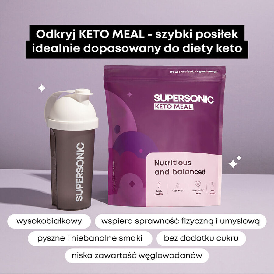 Supersonic Keto Meal, aromă de înghețată cu cremă de vanilie, 80 g