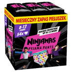 Pampers Ninjamas Pyjama Pants, couches pour filles, 8-12 ans, 27-43 kg, 54 pièces