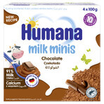 Humana Milk Minis Dessert, budincă de ciocolată, după 10 luni, 4 x 100 g