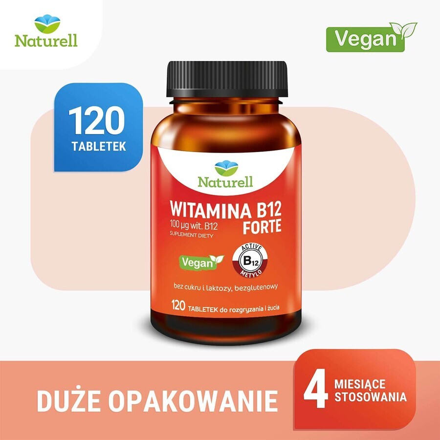 Naturell Vitamine B12 Forte, 120 comprimés à croquer