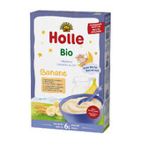 Terci de lapte și banane Holle Bio, cereale integrale, după 6 luni, 250 g