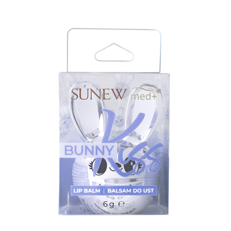 SunewMed+ Bunny Kiss, balsam de buze, căpșuni, 6 g