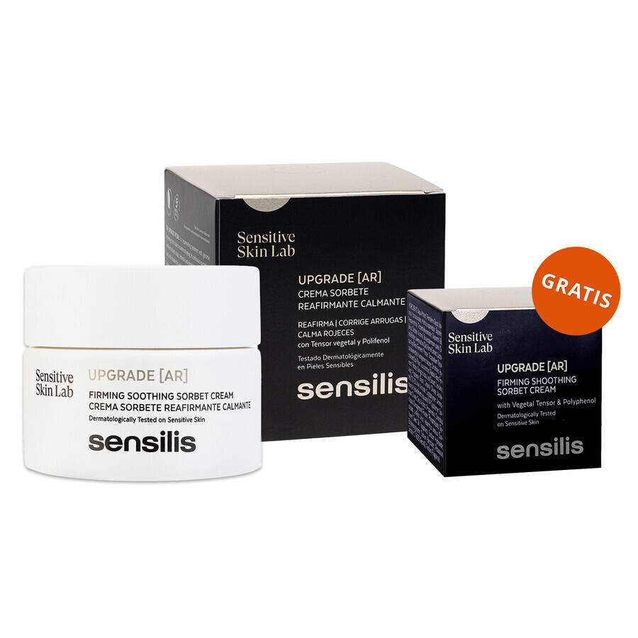 Sensilis Upgrade AR, cremă de sorbet fermizantă și calmantă, 50 ml + pachet de 5 ml gratuit