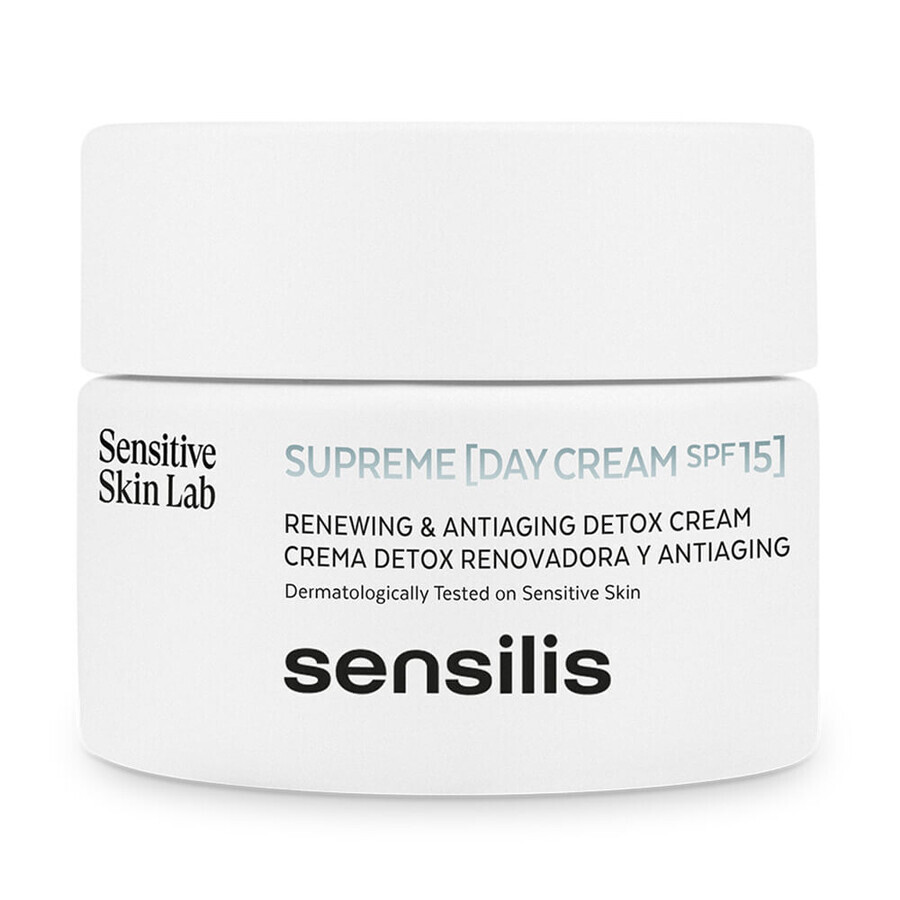 Sensilis Supreme, cremă de zi întineritoare și regenerantă, SPF 15, 50 ml + Upgrade AR, cremă sorbet fermecătoare și calmantă, 5 ml gratuit