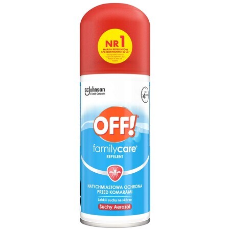 OFF! Family Care, spray uscat împotriva țânțarilor, DEET 15%, 100 ml