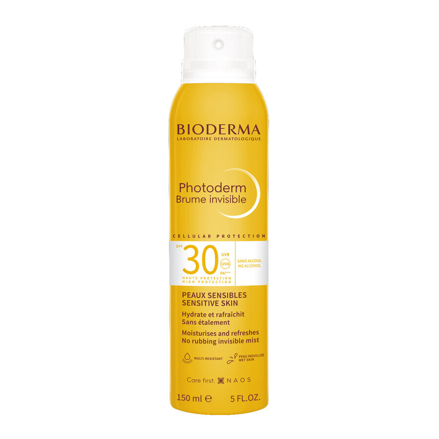 Bioderma Photoderm Brume Invisible, heldere nevel voor lichaam en gezicht, SPF 30, 150 ml