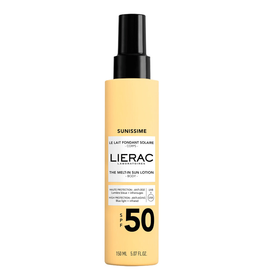 Lierac Sunissime, protective body lotion, SPF 50, 150 ml