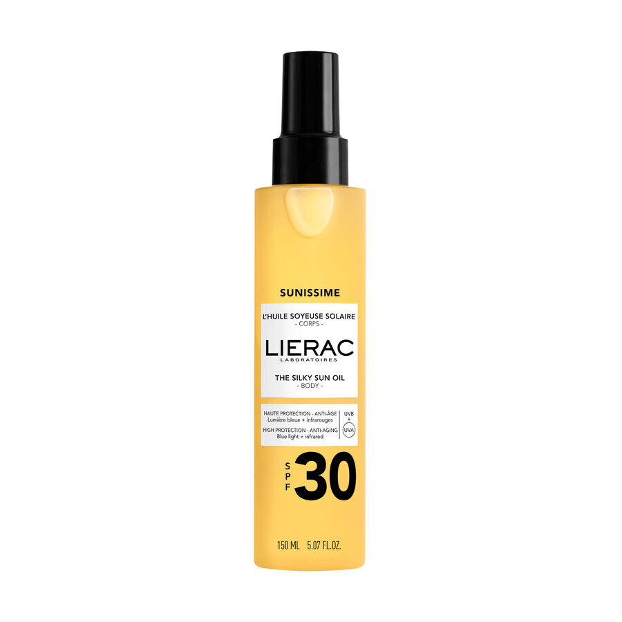 Lierac Sunissime, ulei de protecție pentru corp, SPF 30, 150 ml