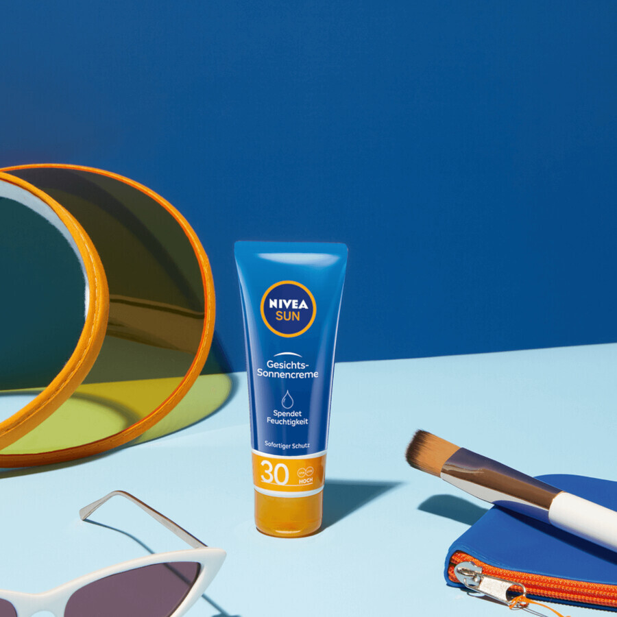 Nivea Sun, protecție solară facială hidratantă cu protecție ridicată, SPF 30, 50 ml