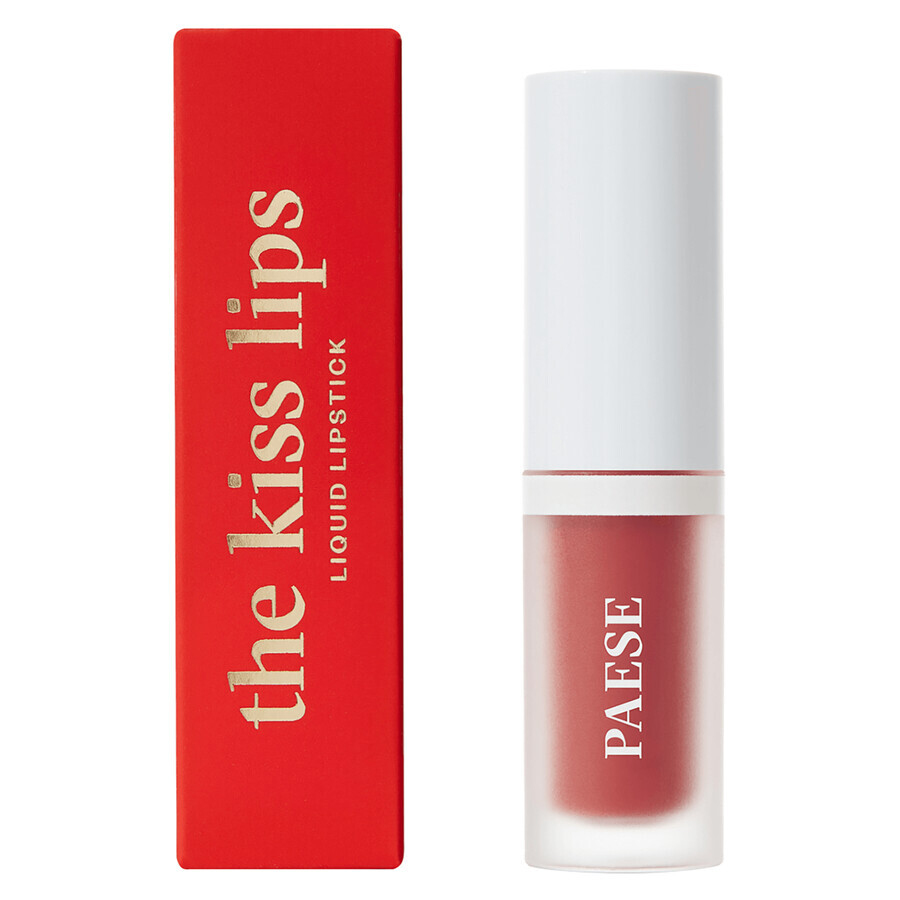 Paese The Kiss Lips, liquid lipstick, 02 Nude Coral, 3.4 ml