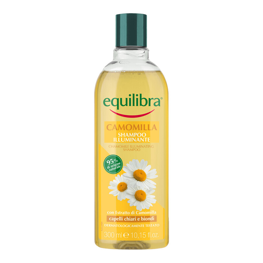 Set Equilibra Vitaminica, cremă de ochi netezitoare, 15 ml + Camomila, șampon de mușețel iluminator, 300 ml