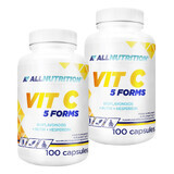 Allnutrition Vit C 5 Formes set, 2 x 100 gélules