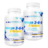 Allnutrition Omega 3-6-9 Strong set, 2 x 90 gélules