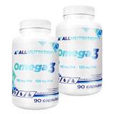 Allnutrition Oméga 3 pack, 2 x 90 gélules