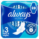 Always Ultra, assorbenti con ali, taglia 3, giorno e notte, 28 pezzi