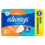 Always Ultra, șervețele sanitare cu aripi, mărimea 1, Normal, 40 buc