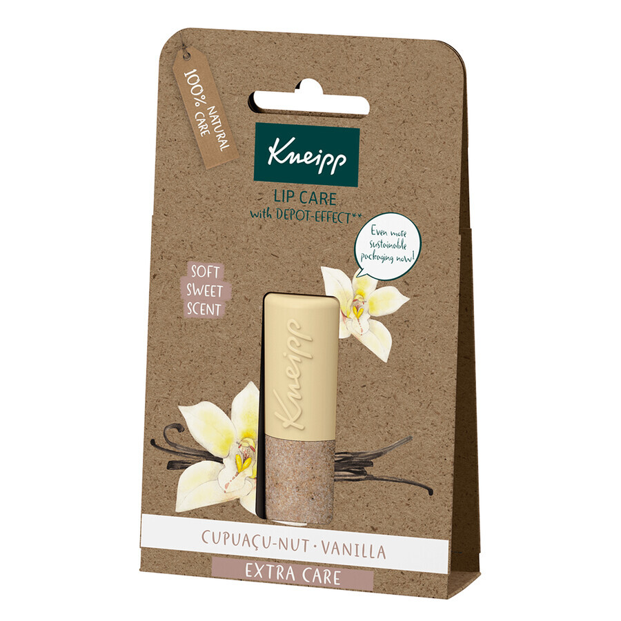 Kneipp Extra Care, balsam de buze, vanilie, 4.7 g