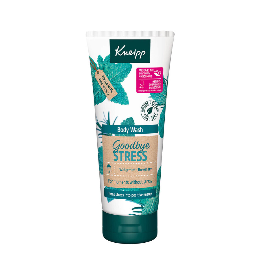 Kneipp Goodbye Stress, gel doccia, rosmarino e menta, 200 ml