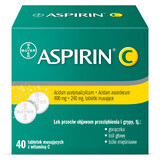 Aspirine C 400 mg + 240 mg, 40 bruistabletten