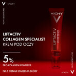 Vichy Liftactiv Collagen Specialist, cremă de ochi, 15 ml