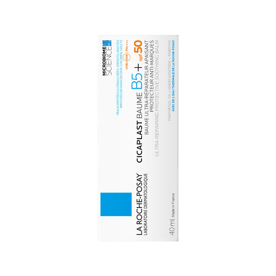 La Roche-Posay Cicaplast Balm B5+, balsam regenerant calmant pentru față și corp, SPF 50, 40 ml