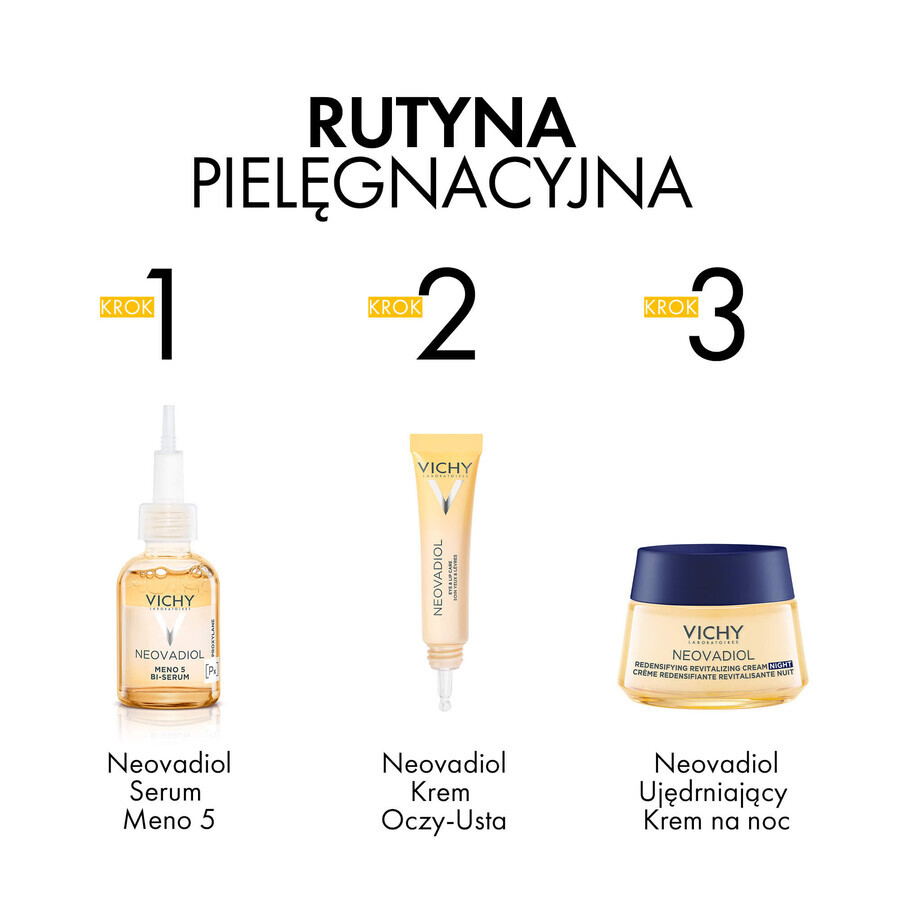 Set Vichy Neovadiol Peri-Menopause, cremă de zi de întărire care restabilește densitatea, 50 ml + cremă de noapte, 50 ml + sac cosmetic gratuit