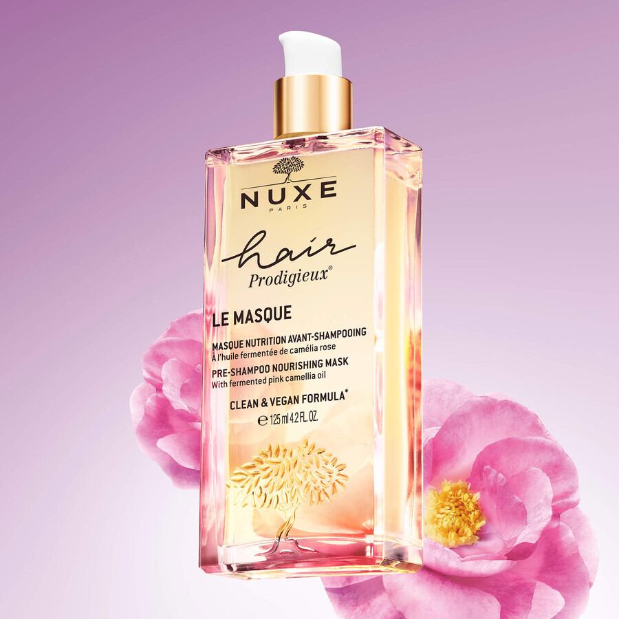 Nuxe Hair Prodigieux, maschera nutriente prima del lavaggio dei capelli, 125 ml