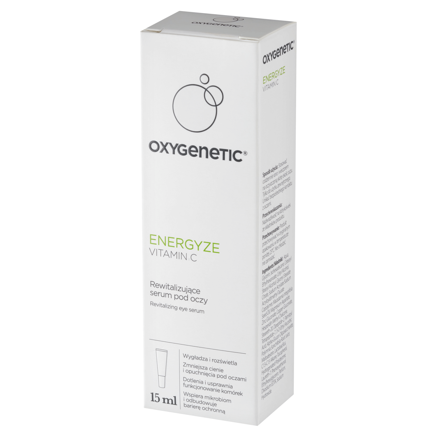 Oxygenetic Energyze Vitamina C, ser revitalizant pentru ochi, 15 ml