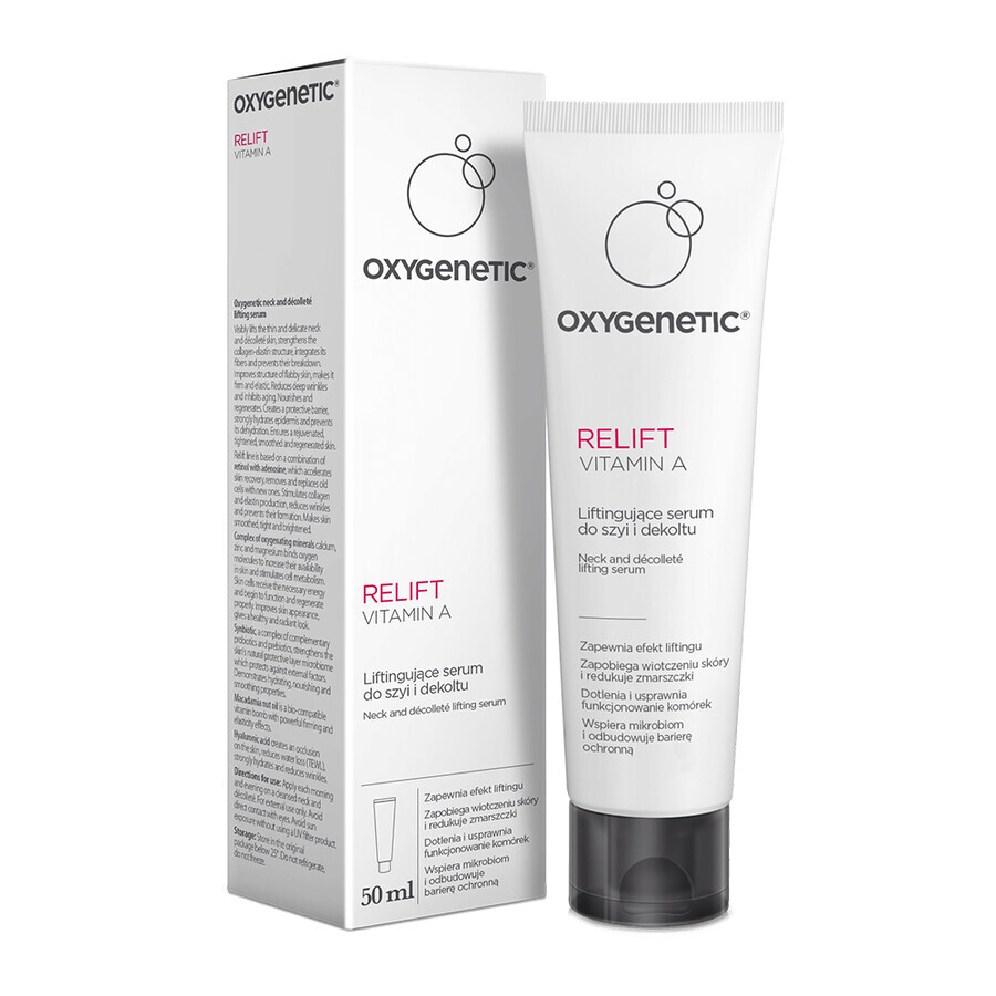 Oxygenetic Relift Siero viso da giorno ringiovanente alla vitamina A, SPF 15, 50 ml