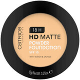 Catrice 18H HD Matte Powder Foundation, fond de ten pudră matifiant, nr. 030W, SPF 15, 8 g + blush gratuit