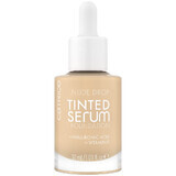 Catrice Nude Drop Tinted Serum Foundation, fond de ten-serum hidratant, 004N, 30 ml + blush gratuit