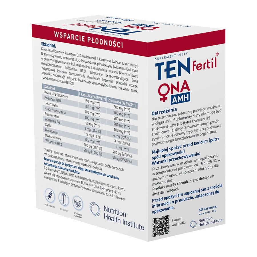 TENfertil Ona AMH, 60 capsule