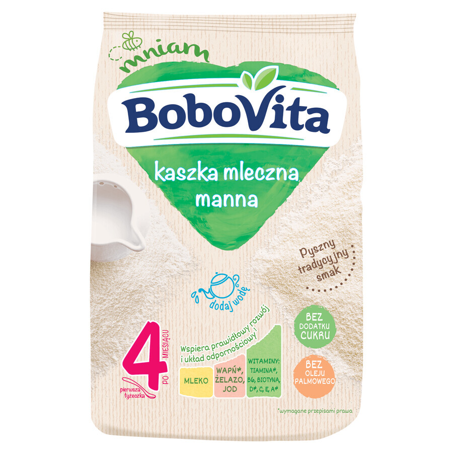 BoboVita Porridge, lapte, fără zahăr adăugat, după 4 luni, 230 g