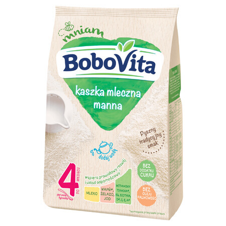 BoboVita Porridge, lapte, fără zahăr adăugat, după 4 luni, 230 g