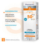 Pharmaceris S Dermopediatric, spray de protecție minerală, din prima zi, SPF 50+, 100 ml + Set, emulsie de protecție solară, SPF 50+, 10 ml + cremă, eșantion gratuit