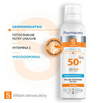 Pharmaceris S, emulsione protettiva per neonati e bambini, SPF 50+, 150 ml + Set, emulsione solare, SPF 50+, 10 ml + crema, campione gratuito