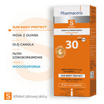 Pharmaceris S Sun Body Protect, emulsione solare protettiva SPF 30, 150 ml + Set, emulsione solare protettiva, SPF 50+, 10 ml + crema, campione gratuito