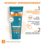 Pharmaceris S, Beruhigende und regenerierende After-Sun-Lotion, 200 ml + Set, Sonnenschutzemulsion, SPF 50+, 10 ml + Creme, Gratisprobe