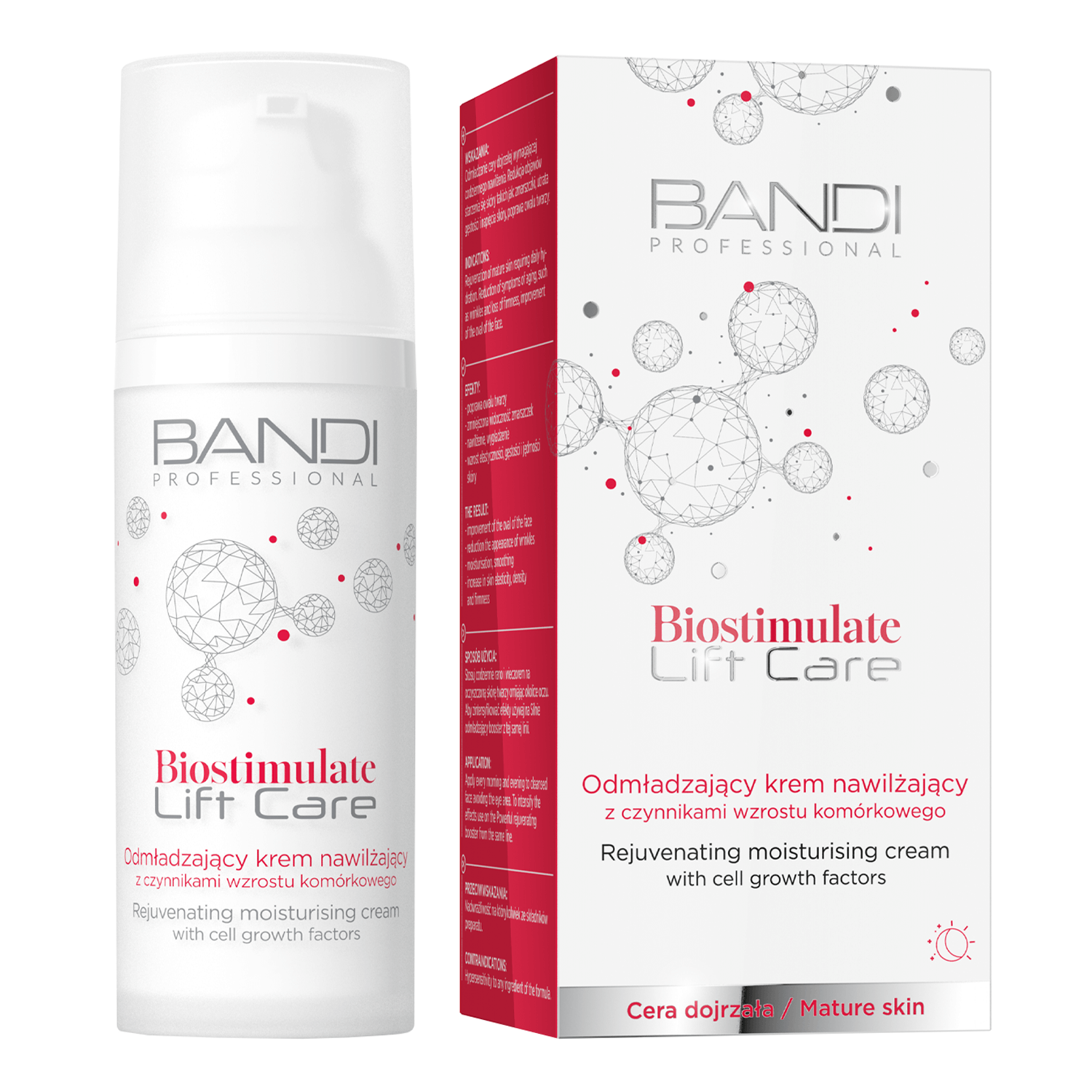 Bandi Biostimulate Lift Care, cremă hidratantă întineritoare cu factori de creștere celulară, 50 ml