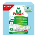 Set Frosch, All In 1 tablettes pour lave-vaisselle, soda, 30 pcs + gel détergent pour lave-vaisselle, lime, 650 ml + sacs de recyclage, 3 pièces gratuites