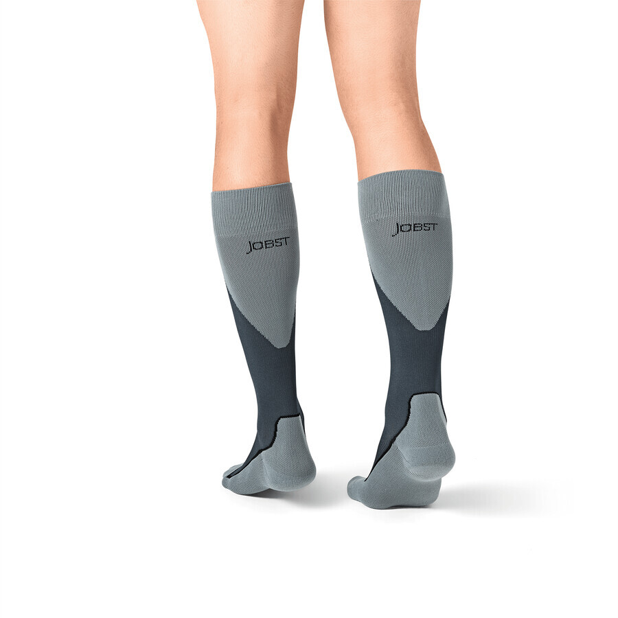 Jobst Sport, chaussettes de compression pour le sport, 20-30 mmHg, taille M, gris/graphite