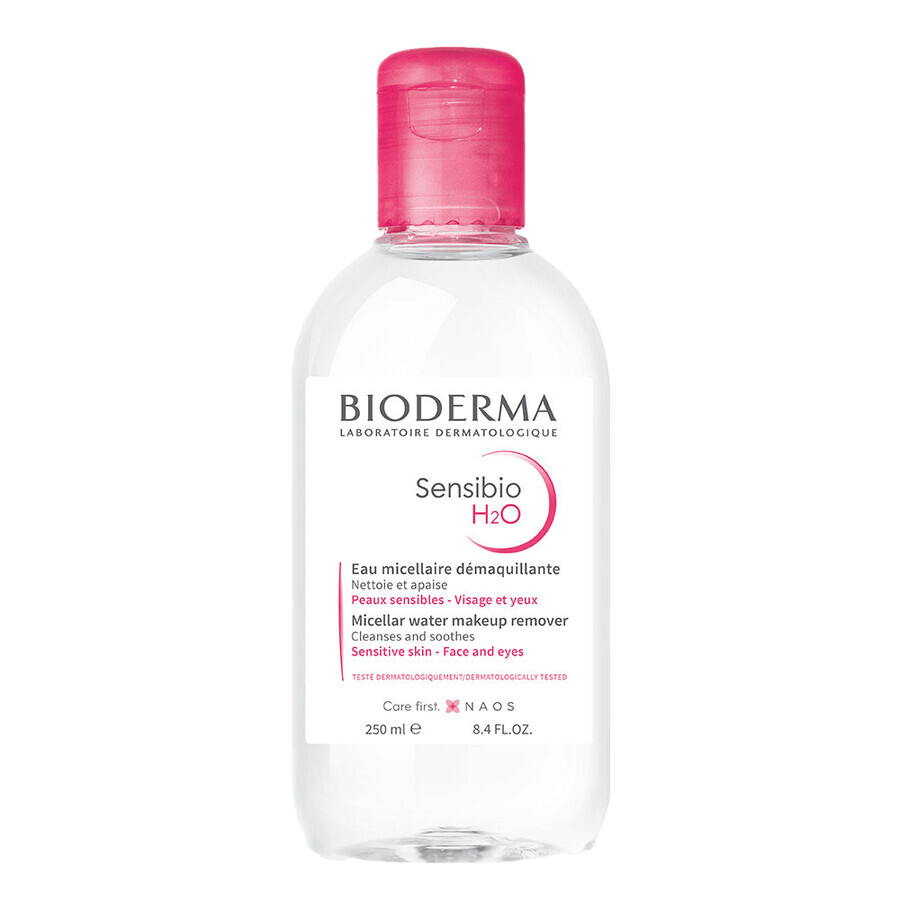 Set Bioderma Sensibio, ser hidratant facial calmant, piele sensibilă, 30 ml + apă micelară, piele sensibilă, 250 ml