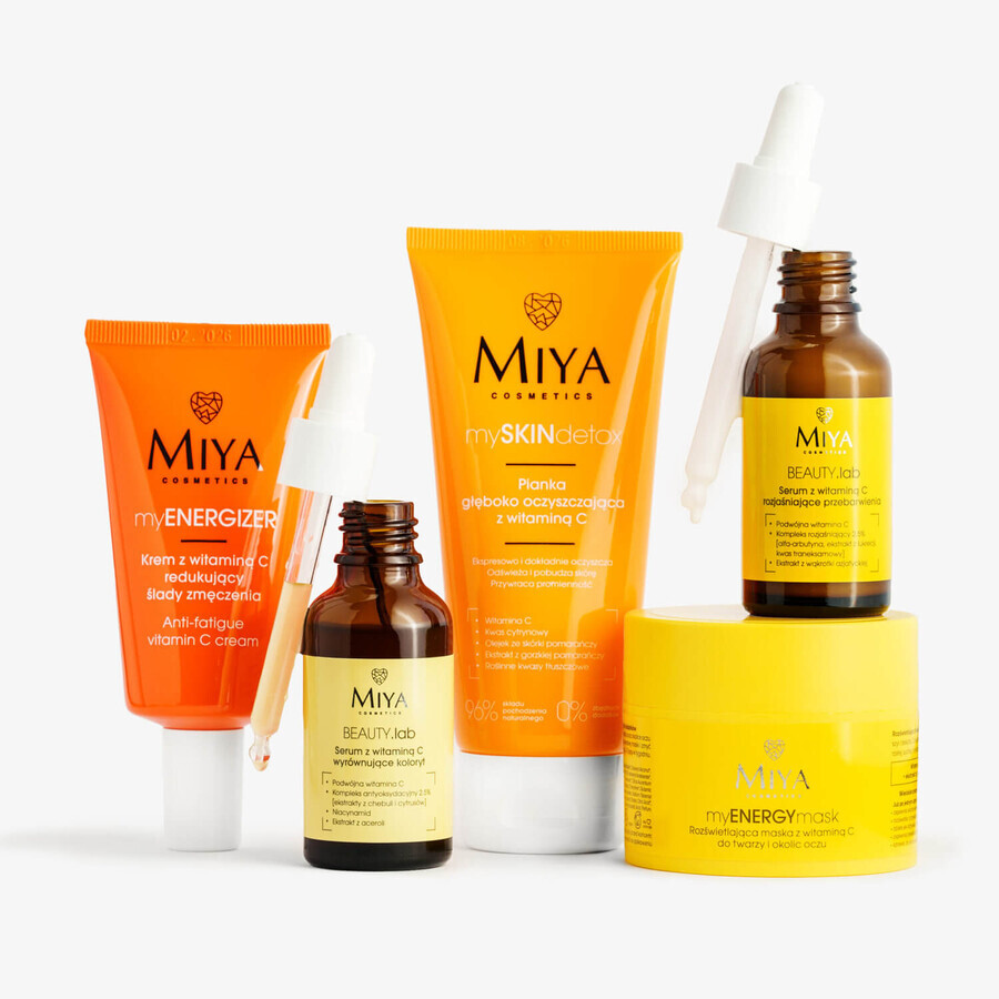 Miya BEAUTY.lab, suero con vitamina C, aclara las decoloraciones, 30 ml