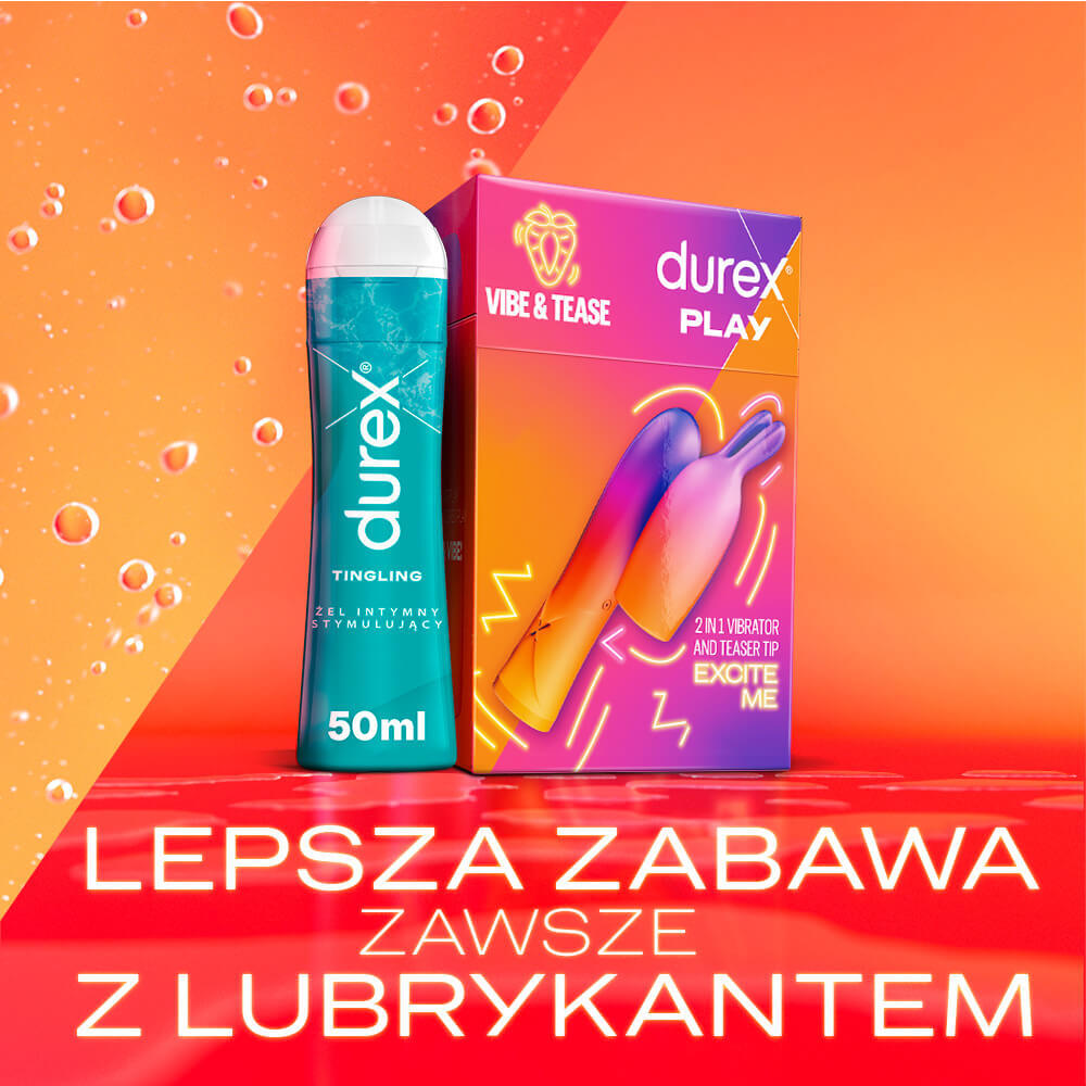 Durex Play Vibe &amp; Tease, vibrator 2 în 1 cu vârf stimulant